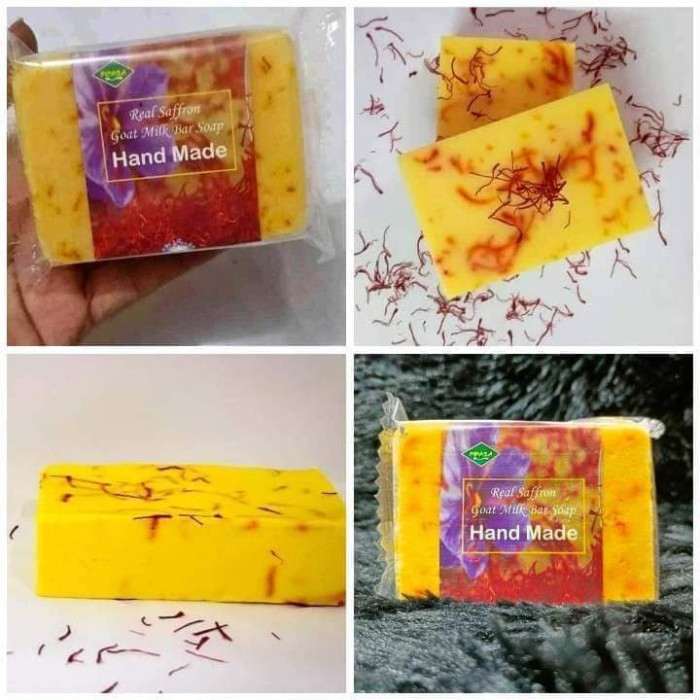 Hand Made Real Saffron Goat Milk Bar Soap